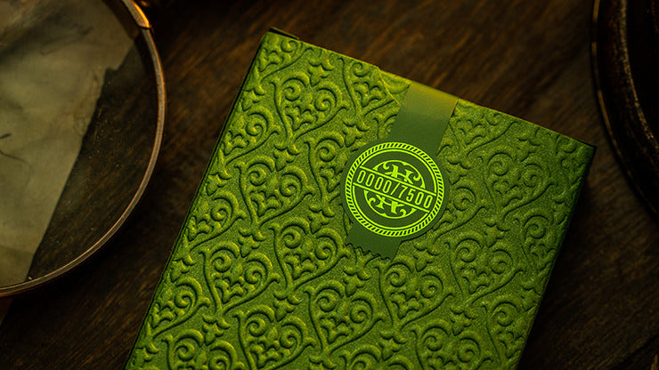 NOC, Green Cartes à jouer de la collection Luxury par Riffle Shuffle x The House of Playing Cards*