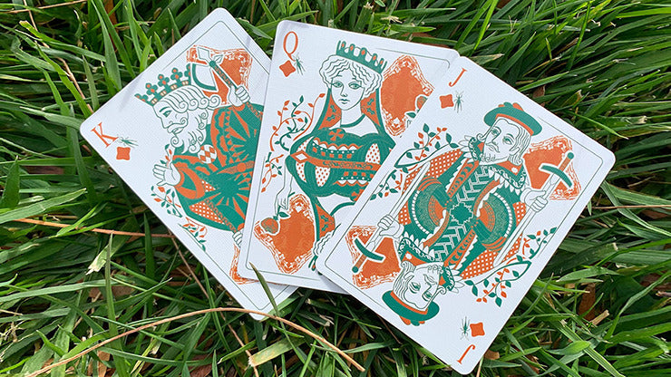 Gilded Grasshopper Dark, Olive Playing Cards, on sale