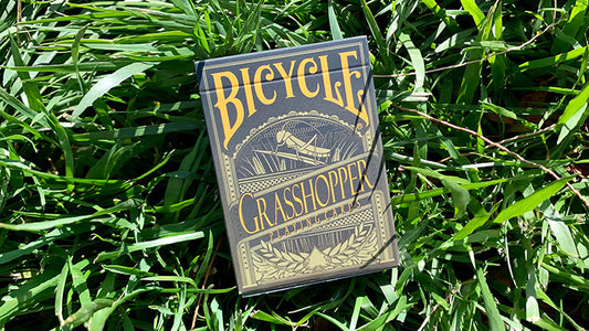 Gilded Grasshopper Dark, Olive Playing Cards, on sale