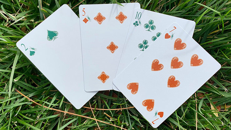 Gilded Grasshopper Light, Jade Playing Cards