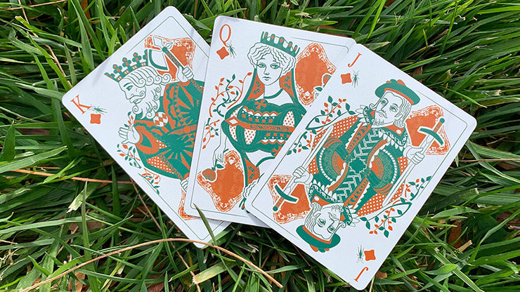 Gilded Grasshopper Light, Jade Playing Cards