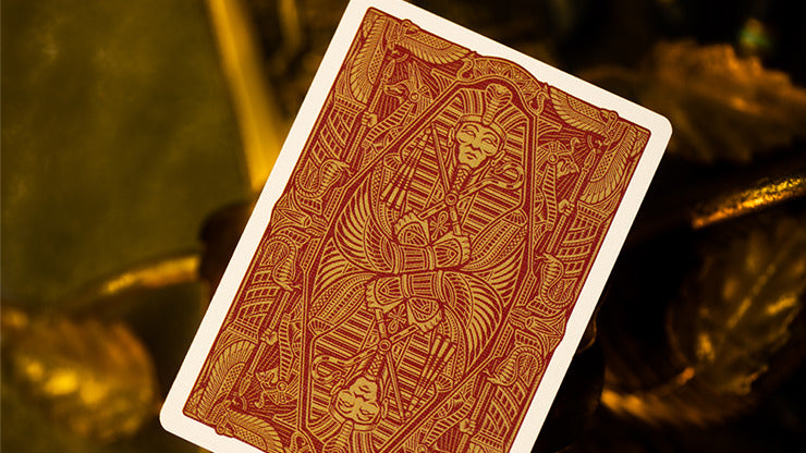Dieux de l'Egypte, cartes à jouer rouges par Divine Playing Cards