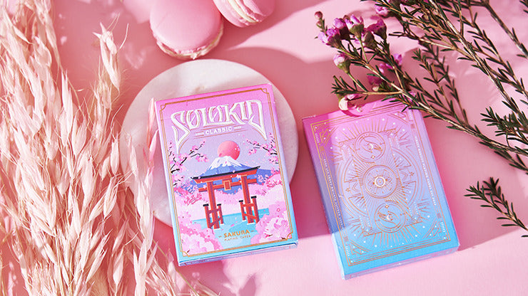 Solokid Sakura, Pink Playing Cards by BOCOPO