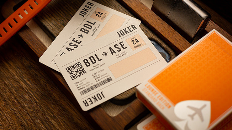 Lounge Edition in Hangar, Orange by Jetsetter Playing Cards, on sale