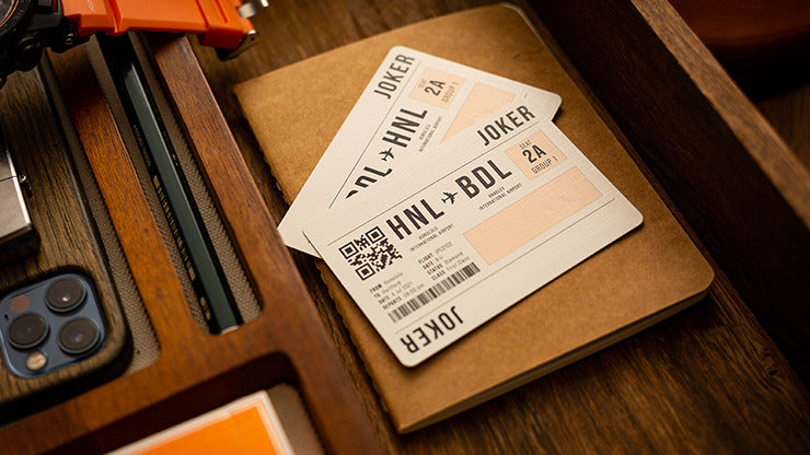 Lounge Edition in Hangar, Orange with Limited Back by Jetsetter Playing Cards, on sale