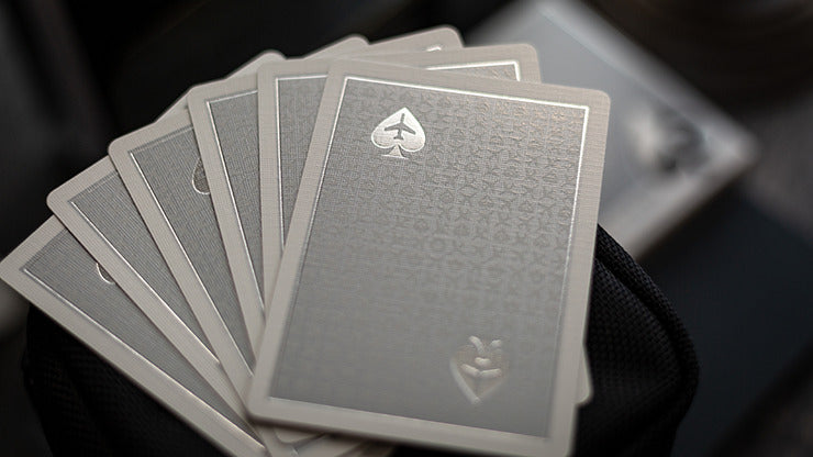 Lounge Edition in Jetway, Silver with Limited Back by Jetsetter Playing Cards, on sale