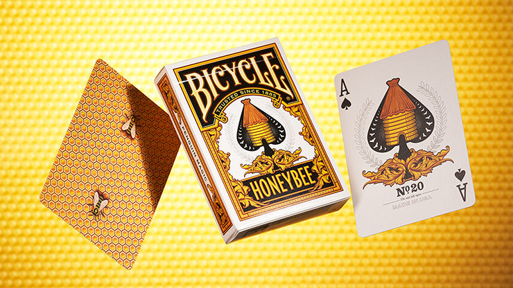 Abeille à vélo, cartes à jouer jaunes
