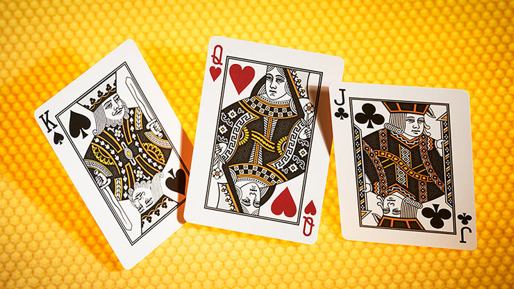 Bicycle Honeybee, Yellow Playing Cards