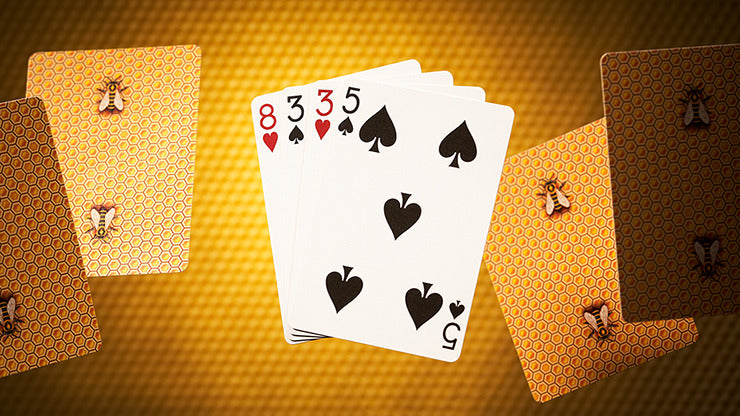 Bicycle Honeybee, Yellow Playing Cards