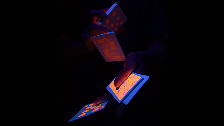 Fluorescent, Pumpkin Edition Playing Cards, on sale