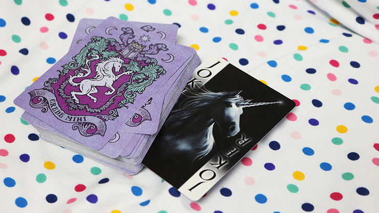 Anne Stokes Licornes, cartes violettes par USPCC