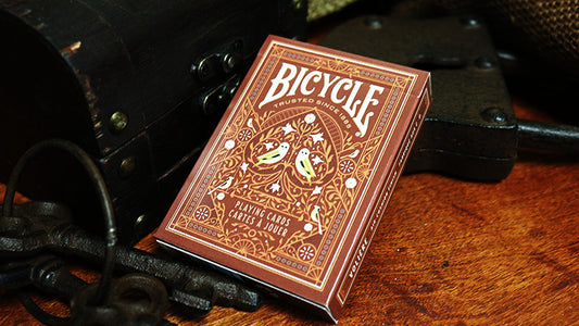 Bicycle Aviary, Orange Playing Cards