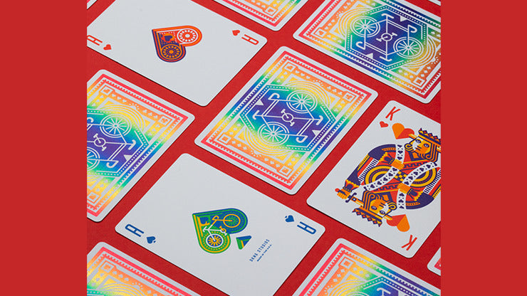 DKNG Rainbow Wheels, coffret 6 places, cartes à jouer par Art of Play
