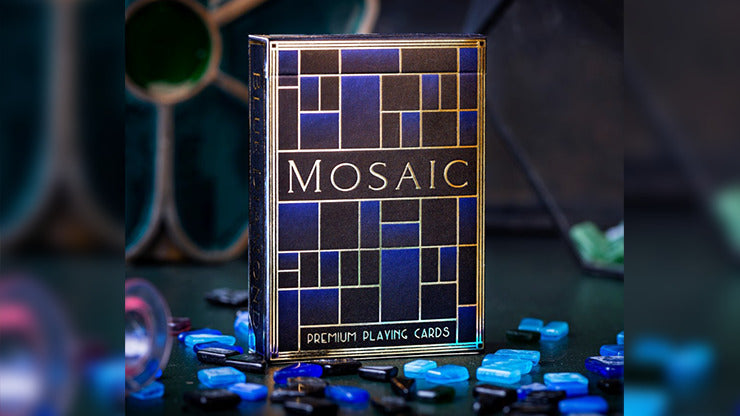 Cartes à jouer mosaïque BLUE DIAMOND*