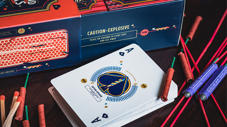 Fireworks, Half-Brick Playing Cards by Riffle Shuffle