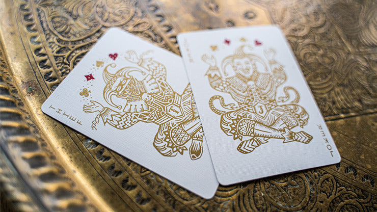 White Gold Edition V3 Playing Cards by Joker and the Thief