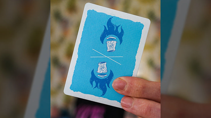 Trash &amp; Burn, cartes à jouer bleues par Howlin' Jacks*