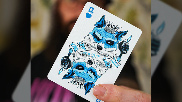 Trash &amp; Burn, cartes à jouer bleues par Howlin' Jacks*