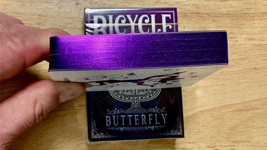 Jeu De Cartes Papillon De Vélo Doré, Violet