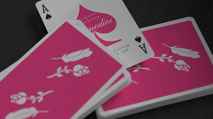 Pink Remedies Playing Cards by Madison x Schneider, on sale