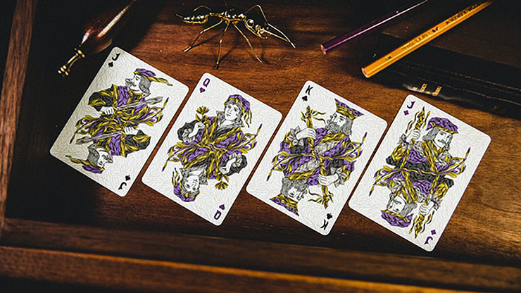 Renaissance, cartes à jouer violettes