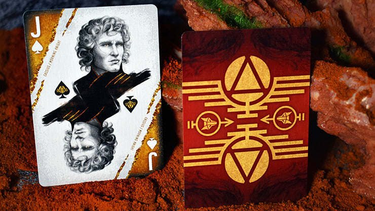 Red Rising Playing Cards by Midnight Cards, on sale