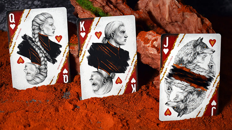 Red Rising Playing Cards by Midnight Cards, on sale