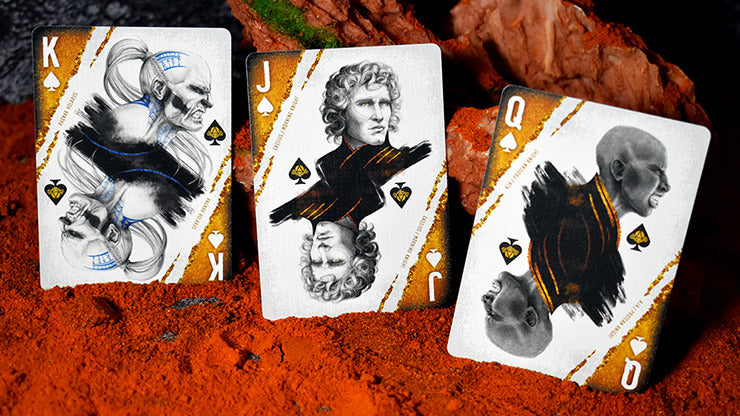 Red Rising Playing Cards by Midnight Cards, on sale