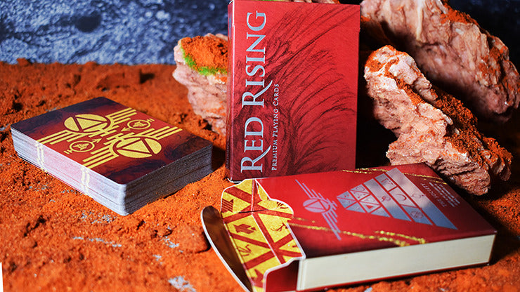 Red Rising Playing Cards by Midnight Cards, on sale