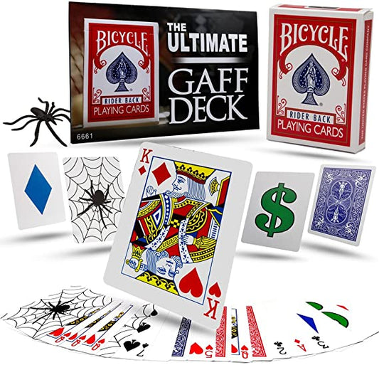 Ultimate Gaff Bicycle Deck avec DVD bonus, Magic Makers