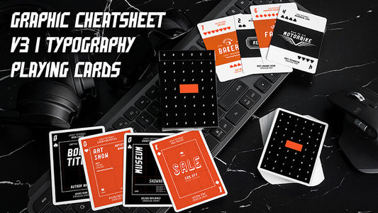 Graphic Design CheatSheet V3 Playing Cards, on sale