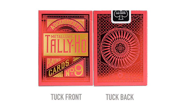 Tally-Ho Red, Circle MetalLuxe Playing Cards by US Playing Cards*