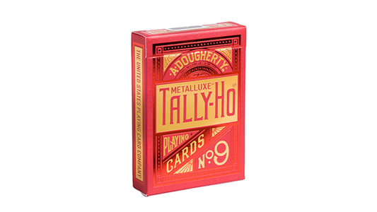 Tally-Ho Red, Circle MetalLuxe Playing Cards by US Playing Cards, on sale