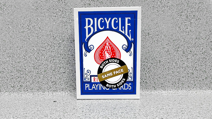 Bicycle 2 Faced Blue, Mirror Deck Same Both Sides Card Magic