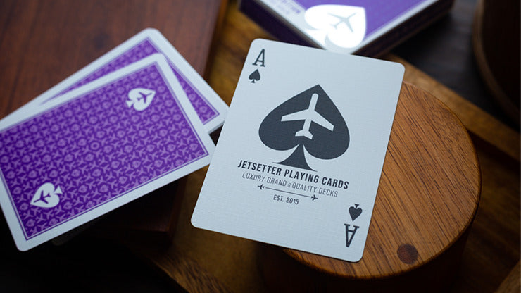 Lounge Edition en Passenger Purple par Jetsetter Playing Cards*