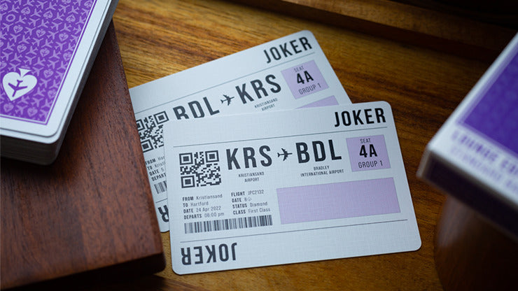 Lounge Edition en Passenger Purple par Jetsetter Playing Cards*