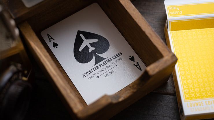 Édition Lounge en Taxiway Yellow par Jetsetter Playing Cards*