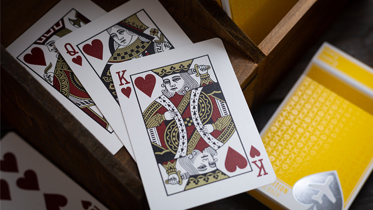 Édition Lounge en Taxiway Yellow par Jetsetter Playing Cards*