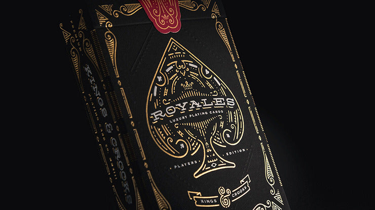 Joueurs Royales, cartes à jouer marquées Noir par Kings and Crooks