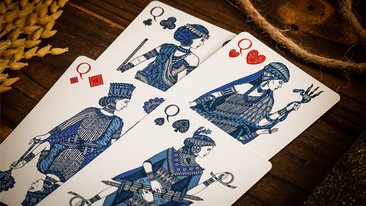 Babylon, cartes à jouer bleu céruléen par Riffle Shuffle*