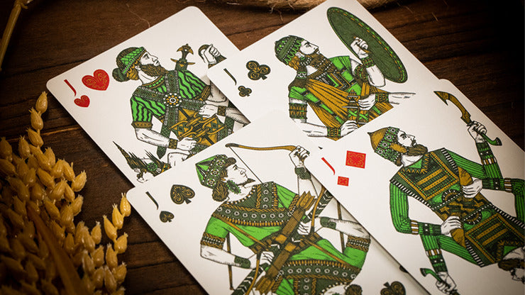 Babylon, cartes à jouer vert forêt par Riffle Shuffle*