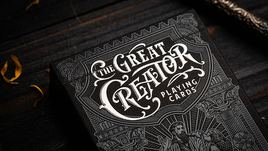 The Great Creator: Sky, Silver Foil Edition Playing Cards by Riffle Shuffle, on sale