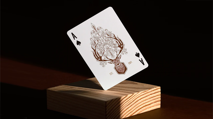 Antler Playing Cards, Persimmon by Dan and Dave