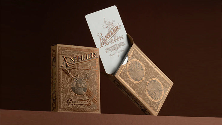 Antler Playing Cards, Persimmon by Dan and Dave