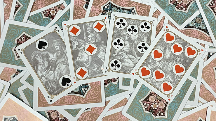 Four Continents, Blue Playing Cards, on sale