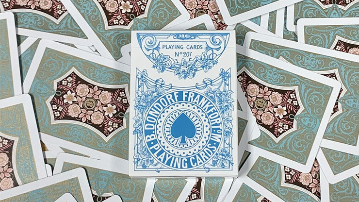 Quatre continents, cartes à jouer bleues*