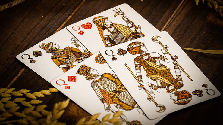 Babylon Golden Wonders Foiled Edition Playing Cards by Riffle Shuffle