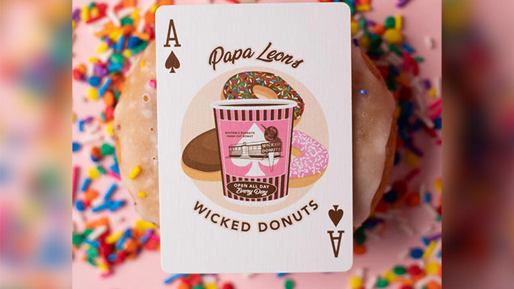 Papa Leon's Wicked Donuts, Chocolate Playing Cards by Wounded Corner and Cam Toner, on sale