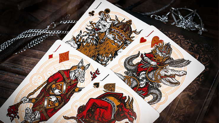 The Keys of Solomon: Blood Pact Playing Cards by Riffle Shuffle