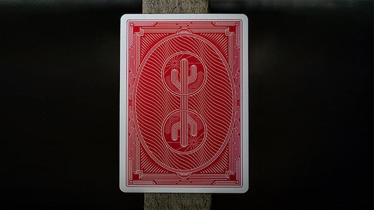 Desert Design (Ruby Red) Playing Cards